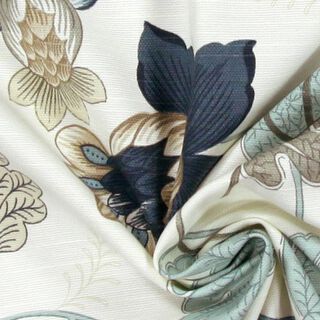 tessuto per complementi d’arredo e tappezzeria grandi fiori 280 cm – blu, 