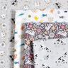 popeline di cotone Animali con corone – grigio chiaro,  thumbnail number 5