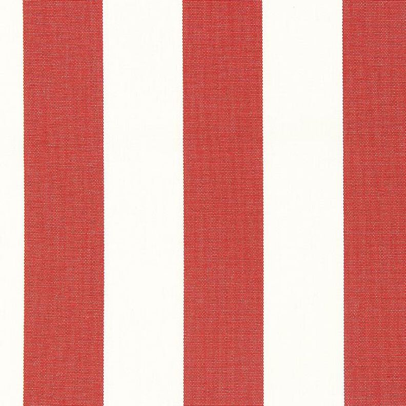 Tessuto per tende da sole righe Toldo – bianco/rosso carminio,  image number 1