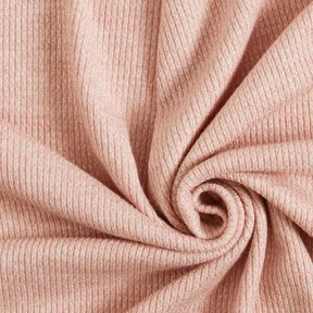 Maglia glitterata a costine – rosa antico chiaro/argento, 