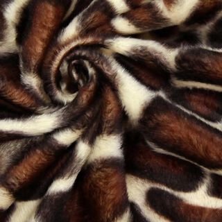 pelliccia sintetica giraffa – marrone, 