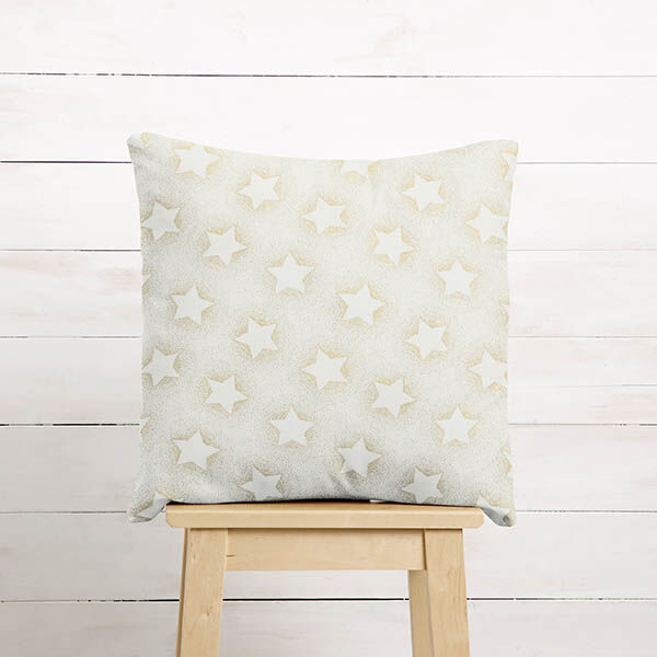 tessuto in cotone popeline Polvere di stelle d’oro – bianco lana/oro, image number 8