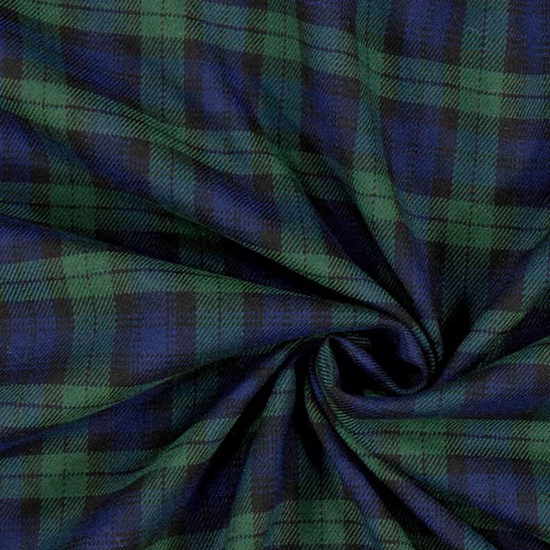quadri scozzesi stretch – blu marino/verde,  image number 2