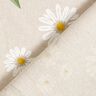 tessuto arredo mezzo panama Margherite sparse – naturale/bianco,  thumbnail number 4