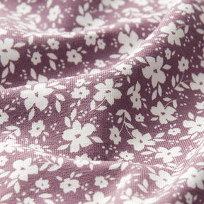 jersey di cotone Fiorellini bicolori  – rosa antico scuro, 