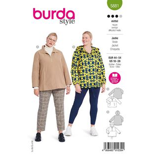 giacca taglie comode | Burda 5881 | 44-54, 