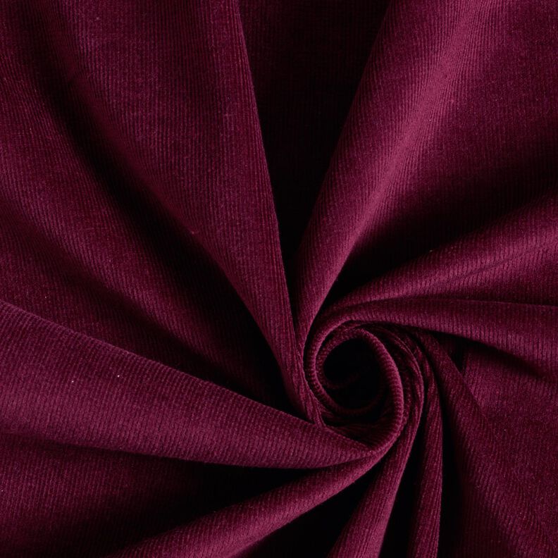 velluto a costine stretch – rosso Bordeaux,  image number 1