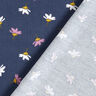 velluto a costine Piccoli fiorellini – blu marino,  thumbnail number 4