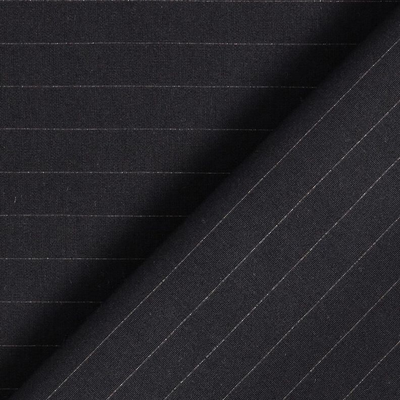Tessuto in cotone gessato trasversale – nero,  image number 4