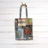tessuto arredo gobelin Mosaico jeans – beige chiaro/colore blu jeans,  thumbnail number 8