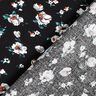 Tessuto in viscosa con pioggia floreale – nero,  thumbnail number 4