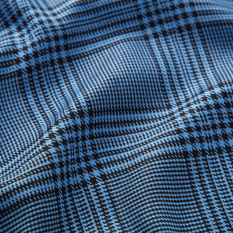 Tessuto di viscosa Principe di Galles – blu,  image number 2