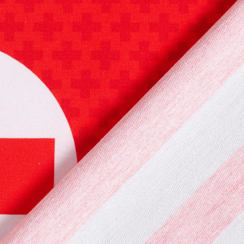 French terry taglio di tessuto Essere un medico d'urgenza un giorno | Stoff&Liebe – rosso/grigio, image number 4