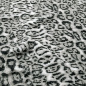 ecopelliccia leopardo delle nevi – argento/antracite, 