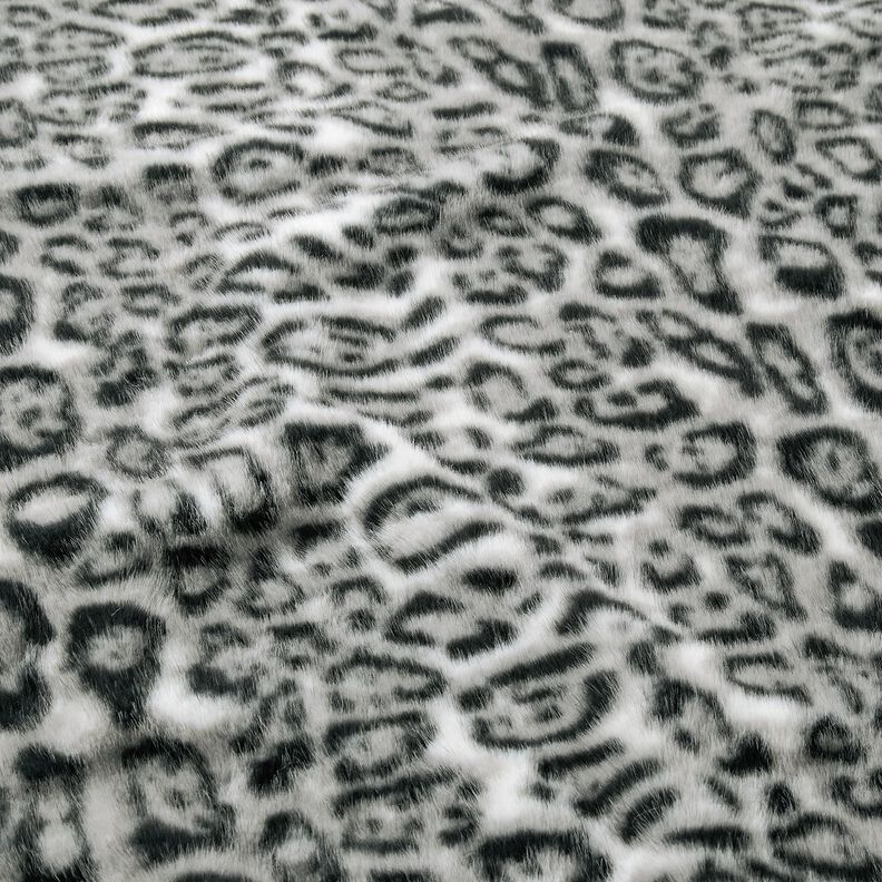 ecopelliccia leopardo delle nevi – argento/antracite,  image number 2