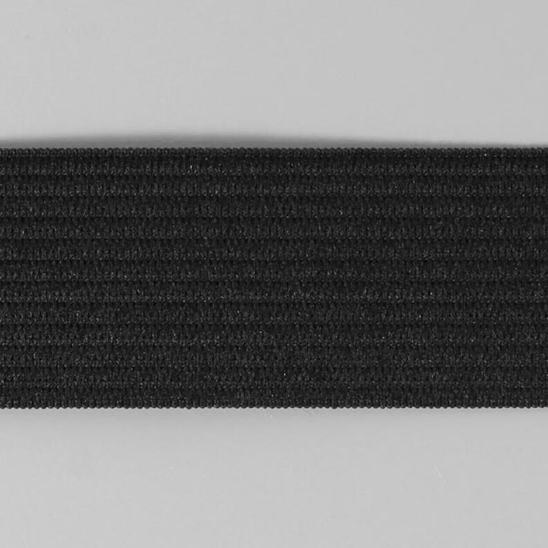 Nastro elasticizzato liscio 580 – nero | YKK,  image number 1