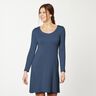 jersey di cotone medio tinta unita – blu oceano,  thumbnail number 7
