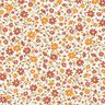popeline di cotone fiori autunnali – bianco/rosso borgogna,  thumbnail number 1