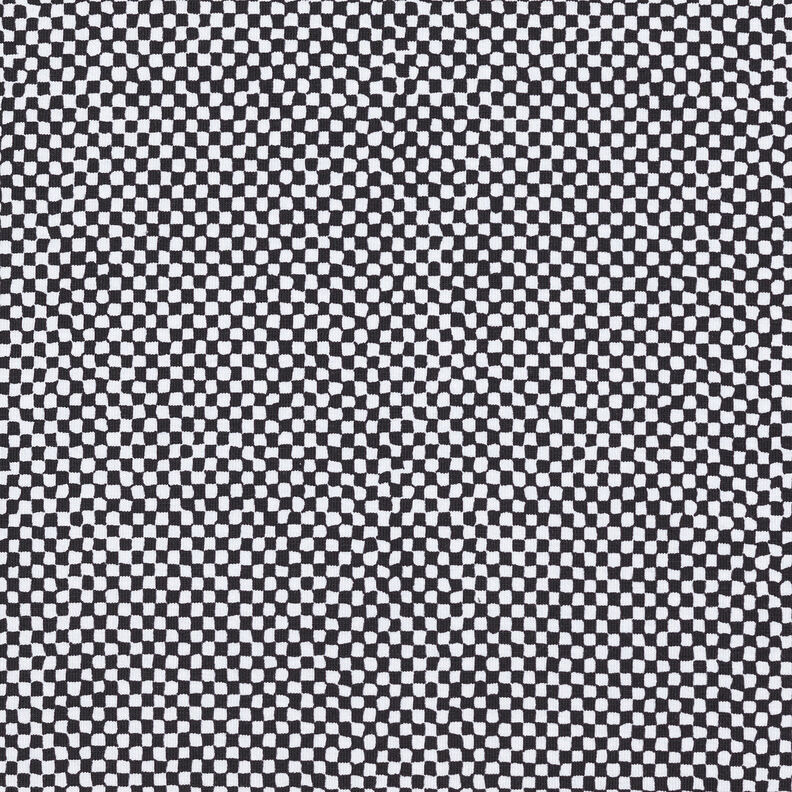GOTS Jersey di cotone Mini quadri | TCC x LOOKS by Wolfgang Joop – nero/bianco,  image number 1