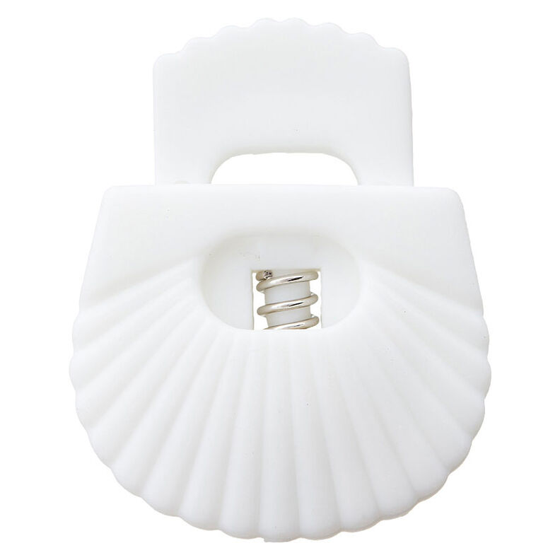 fermacorda conchiglia [Passaggio: 8 mm] – bianco,  image number 1