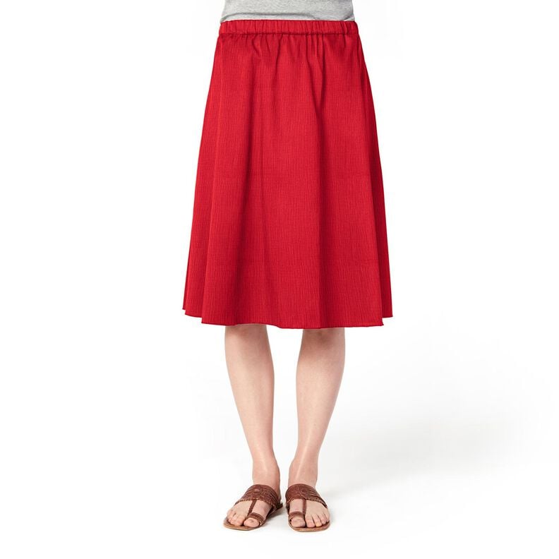 mussolina / tessuto doppio increspato – rosso,  image number 7