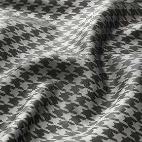 tessuto per fodere Jacquard Pied de poule – grigio chiaro/grigio scuro, 