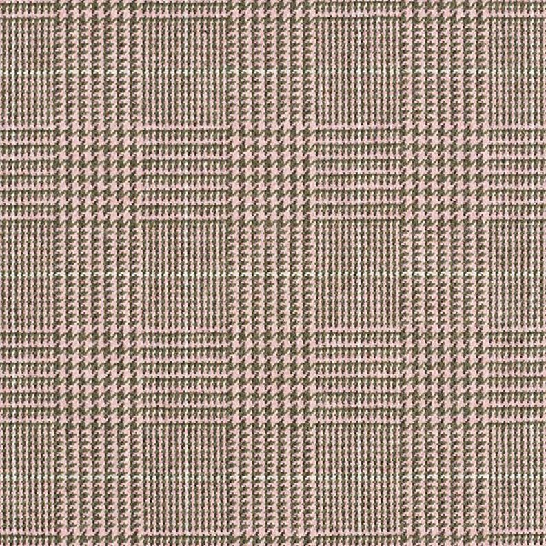 Tessuto in lana Principe di Galles – rosa/cachi,  image number 1