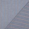 tessuto in cotone Jacquard Quadretti e fiori – blu oceano/bianco,  thumbnail number 4