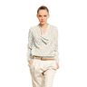 Tessuto di cotone lucido con fiori – bianco lana,  thumbnail number 5