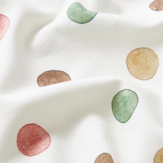 jersey di cotone Pois ad acquarello stampa digitale – avorio/rame, 