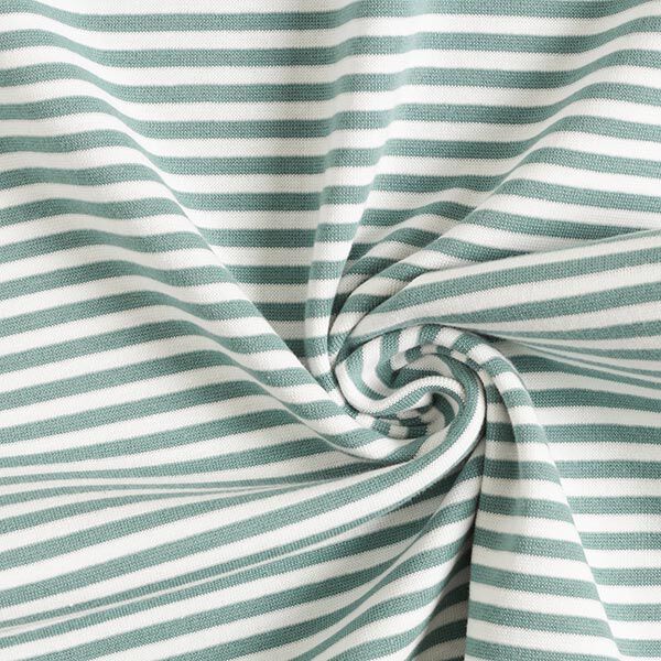 tessuto tubolare per polsini, strisce sottili – canna palustre/bianco, image number 3