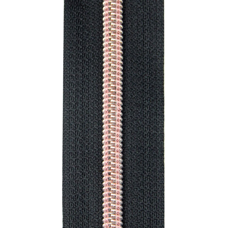 cerniera lampo senza fine | Prym – oro rosa/nero,  image number 1