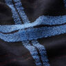 tessuto per cappotti, quadri e anelli – nero/blu,  thumbnail number 2