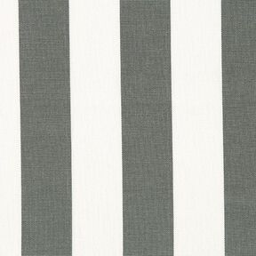 Tessuto per tende da sole righe Toldo – bianco/grigio, 