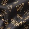 tessuto in cotone cretonne Eleganti abeti – nero/oro,  thumbnail number 2