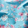 cotone rivestito, fiori di ciliegio – azzurro,  thumbnail number 2