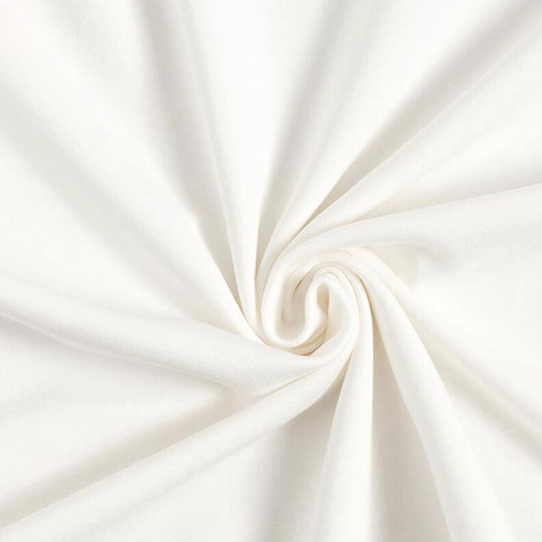 felpa di cotone leggera tinta unita – bianco lana,  image number 1