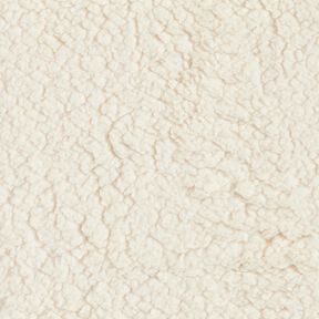 Soffice tessuto in peluche – bianco lana, 