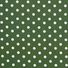 popeline di cotone grandi pois – verde scuro/bianco,  thumbnail number 1