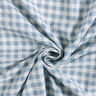 Tessuto in cotone a quadri strutturati – bianco/azzurro,  thumbnail number 4