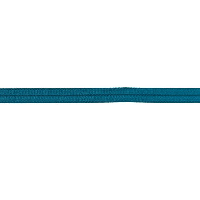 Fettuccia elastica  lucido [15 mm] – petrolio chiaro,  image number 1
