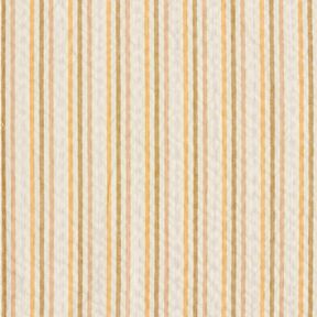 seersucker cotone Mix di strisce – albicocca/bianco lana, 