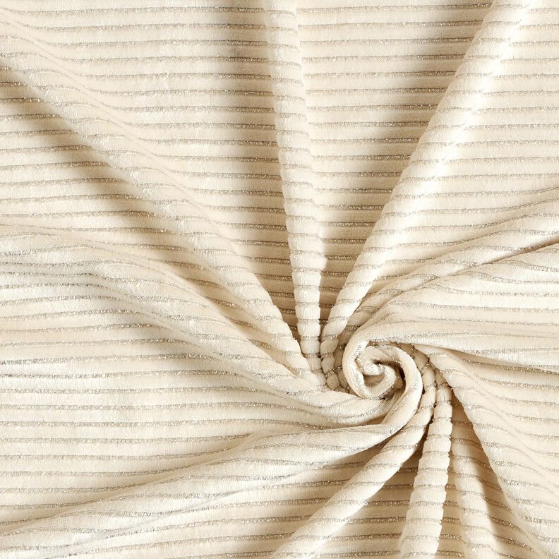 vellutino nicki righe glitter – beige chiaro/argento effetto metallizzato,  image number 3