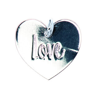 ciondolo Love [Ø17 mm] | Rico Design – argent metallica, 