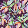 satin di cotone Foglie in stampa digitale | Poppy Fabrics – melanzana/verde chiaro,  thumbnail number 3