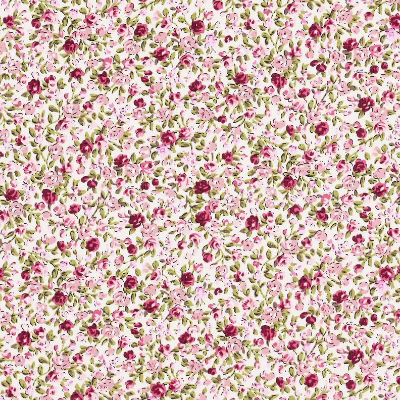 popeline di cotone mare di rose – avorio/rosa chiaro,  image number 1