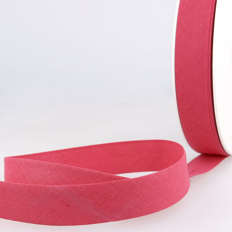 Nastro in sbieco Polycotton [20 mm] – rosa fucsia acceso,  image number 1