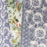 tessuto in cotone cretonne Mandala floreale – bianco/blu notte,  thumbnail number 5