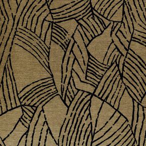jersey romanit foglie astratte – verde oliva scuro/nero, 
