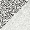 misto lino viscosa Fogliame – bianco lana/nero,  thumbnail number 4